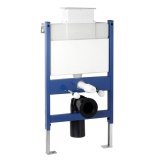 Imex Reduced Height W.C Frame with Concelaed Cistern & Top Mounted Flush Plate